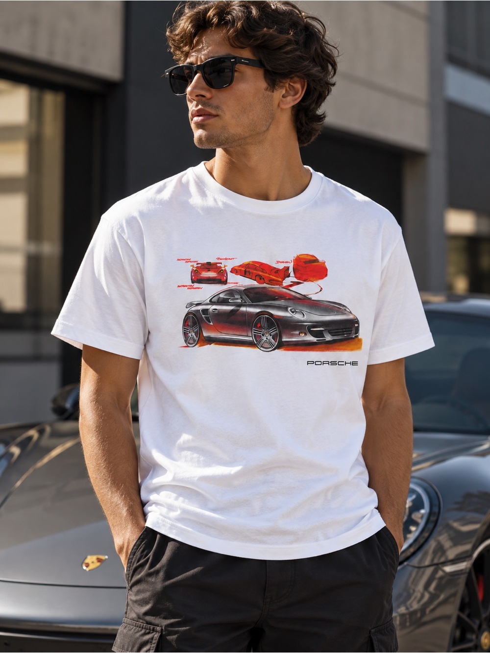 NWT Porsche Design Driver’s Selection 911 Graphic T-Shirt XXL